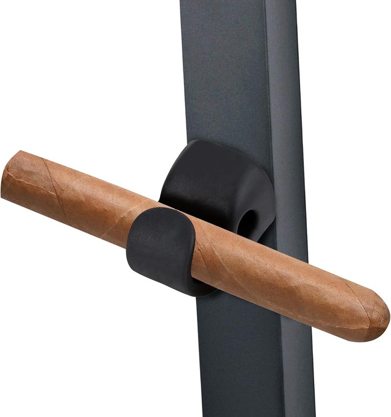 AQKILO Magnetic Cigar Holder for Golf Carts, Compact Portable Cigar Clip for Holding Lit Cigars, Elevate Your Golf Experience with Class and Style, Black - Image 1